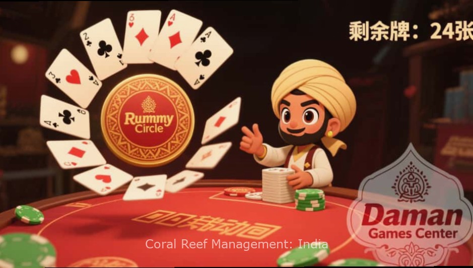 Coral Reef Management: India - Gameplay Interface Coral Reef Management: India gameplay interface showing reef health metrics and management tools